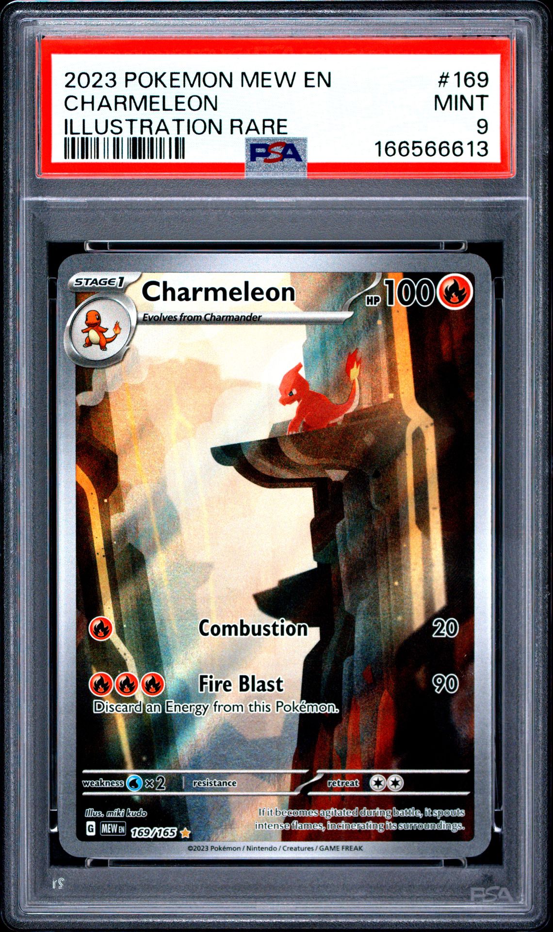 2023 Pokemon Mew En-151 Charmeleon #169 (Illustration Rare) Mint 9 front