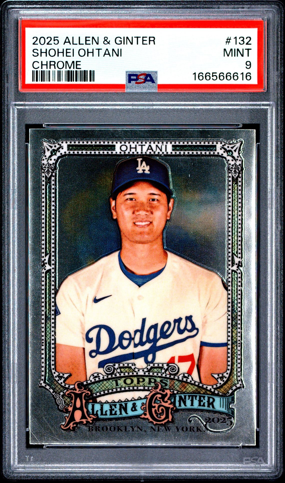 2025 Topps Allen & Ginter Shohei Ohtani #132 (Chrome) Mint 9 front