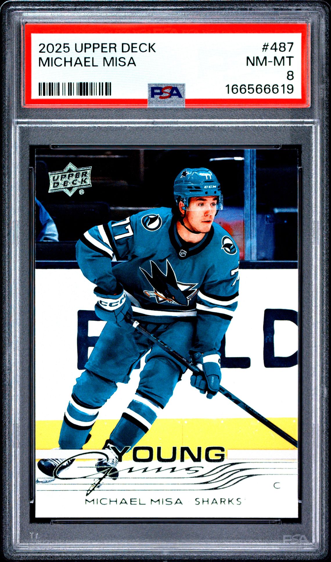 2025 Upper Deck Michael Misa #487 Nm-Mt 8 front