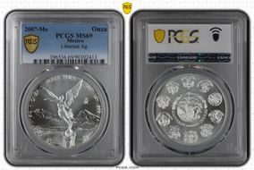 2007-Mo Onza Libertad Ag MS69