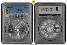 2007-Mo Onza Libertad Ag MS69