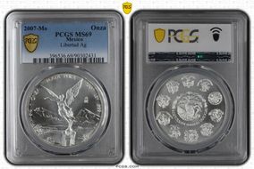 2007-Mo Onza Libertad Ag MS69