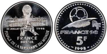 1998 5 Fr Gad-C215 World Cup PR68DCAM