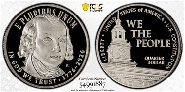 2026-S 25C U.S. Constitution Ag PR70DCAM