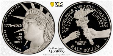 2026-S 50C Enduring Liberty Ag PR70DCAM