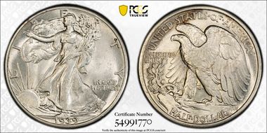 1939 50C AU58