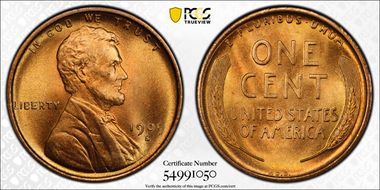 1909-S VDB 1C MS67RD