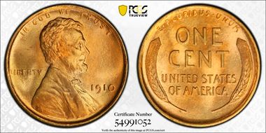 1910 1C MS67+ RD
