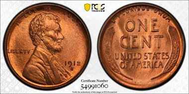 1912-S 1C MS66+ RD