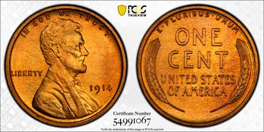 1914 1C PR67+ RD