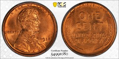 1918-D 1C MS66+ RD