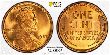 1927 1C MS67+ RD