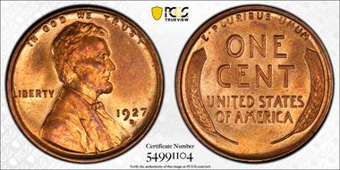 1927-D 1C MS65+ RD