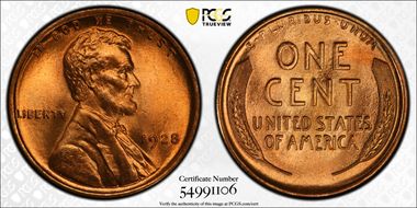 1928 1C MS67+ RD