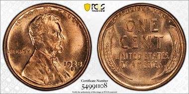 1928-S 1C MS65+ RD