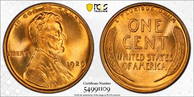 1929 1C MS67+ RD