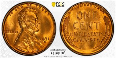 1931-S 1C MS66+ RD