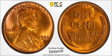 1932-D 1C MS67+ RD