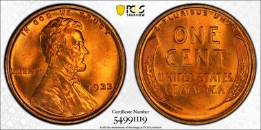 1933 1C MS67+ RD
