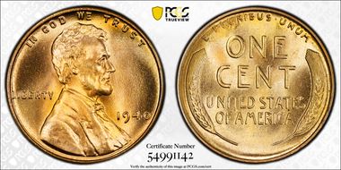 1940 1C MS68RD