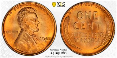 1945-D 1C MS68RD