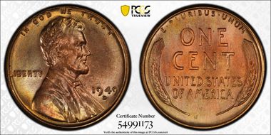 1949-D 1C MS67RD