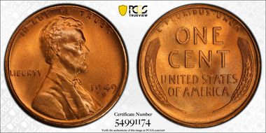1949-S 1C MS67+ RD