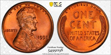 1958 1C MS67+ RD