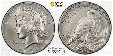 2024 $1 Peace Dollar MS68