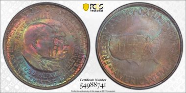 1952 50C Washington-Carver MS67