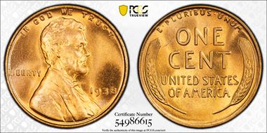1938 1C MS67RD
