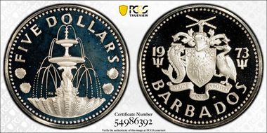 1973-FM $5 PR69DCAM