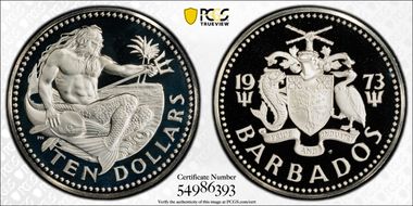 1973-FM $10 PR69DCAM