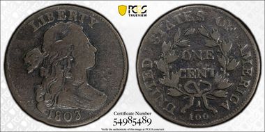 1803 1C Small Date, Small Fraction F12BN