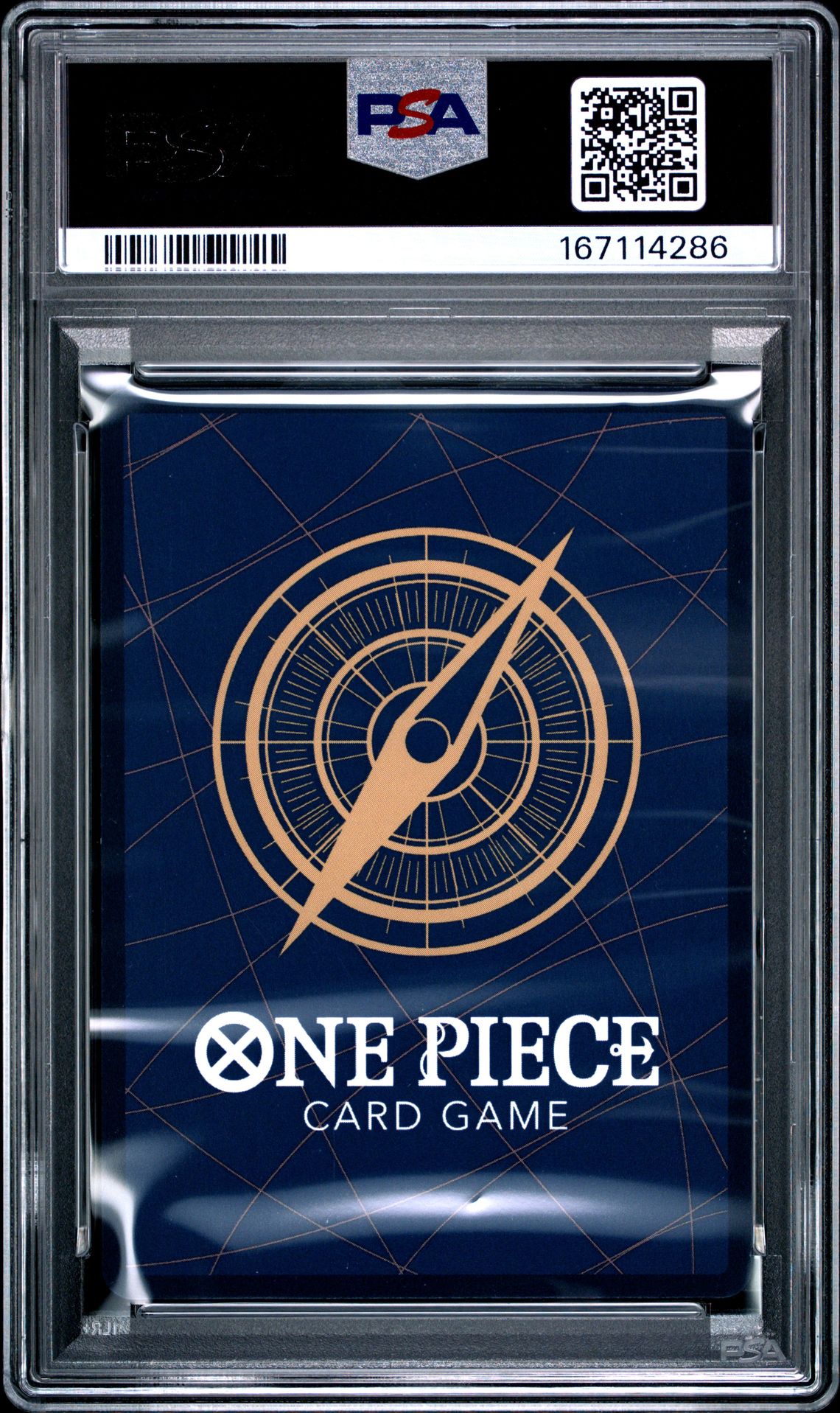 2024 One Piece Op06-Wings Of The Captain Charlotte Linlin #114 (Special Alternate Art) Gem Mt 10 back view - PSA certificate #167114286