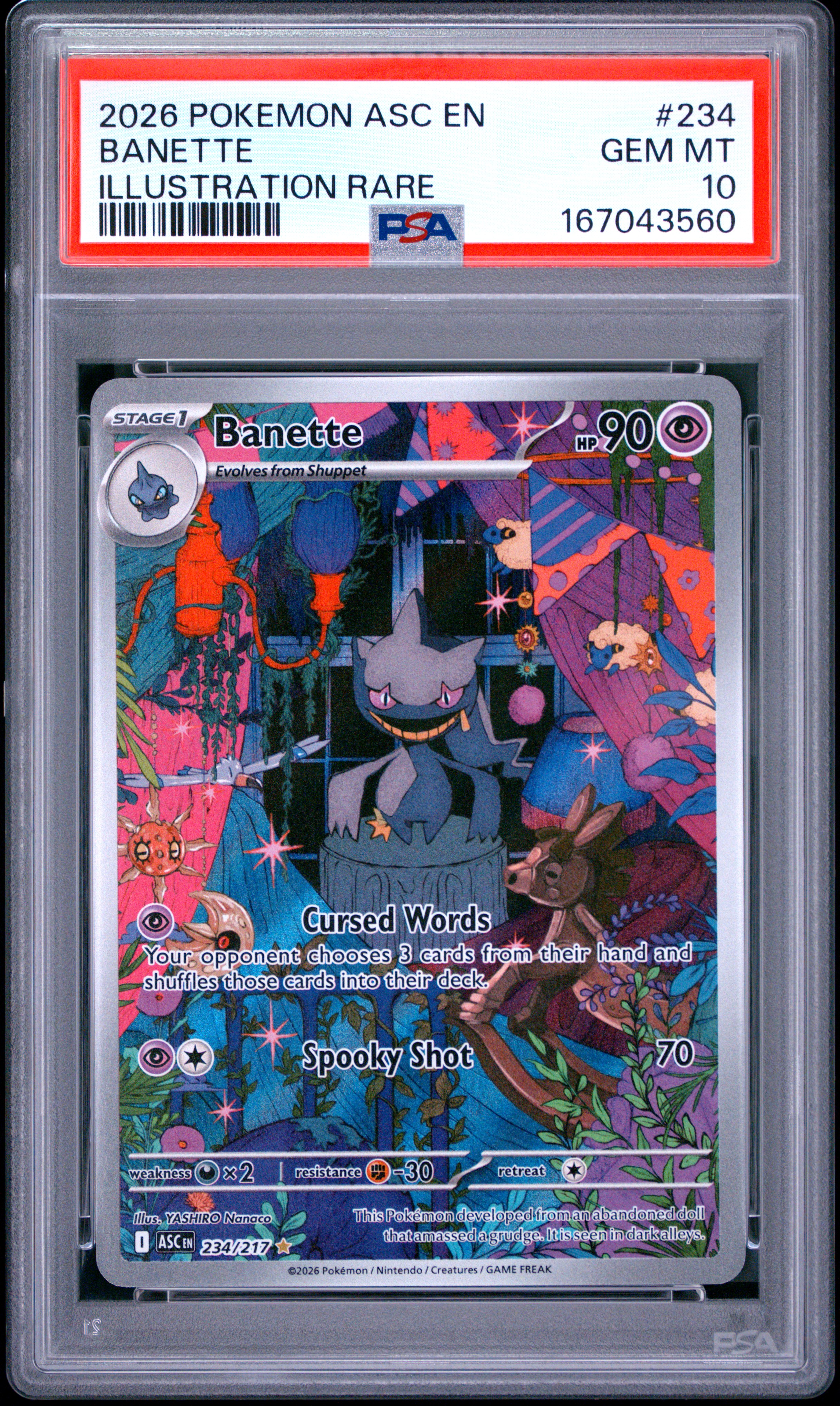 2026 #234 Banette PSA 10 Asc EN-Ascended Heroes