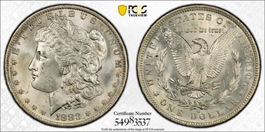 1883-O $1 MS64