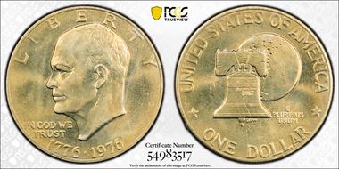 1976 $1 Type 2 MS64