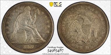 1871 $1 VF35
