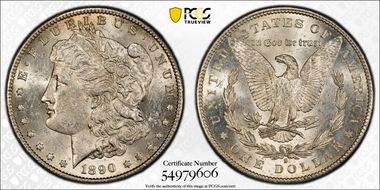 1890-S $1 MS60