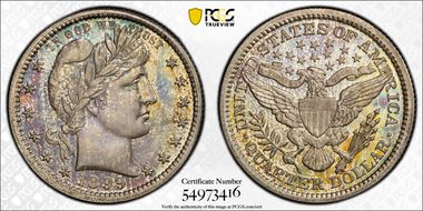 1899 25C PR65