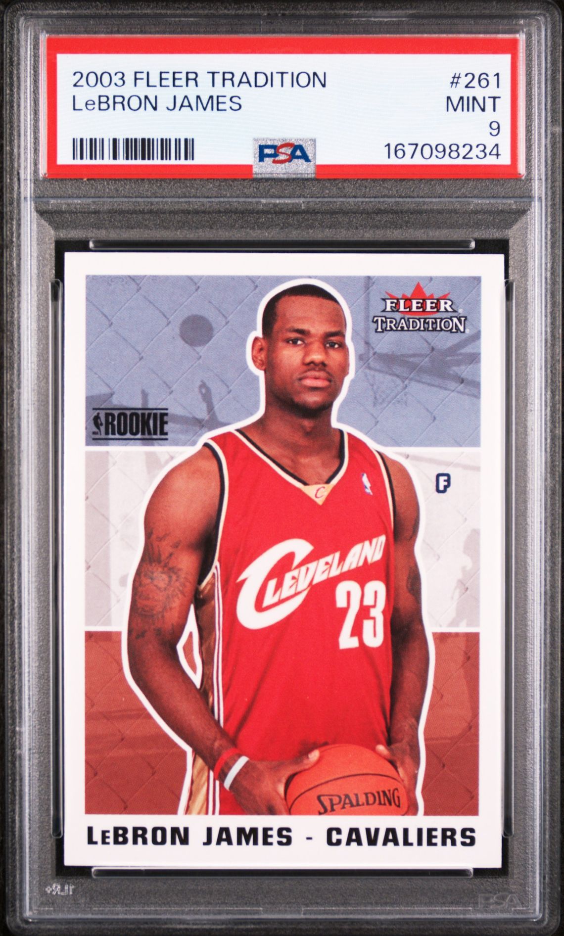 2003 Fleer Tradition Lebron James #261 Mint 9 front