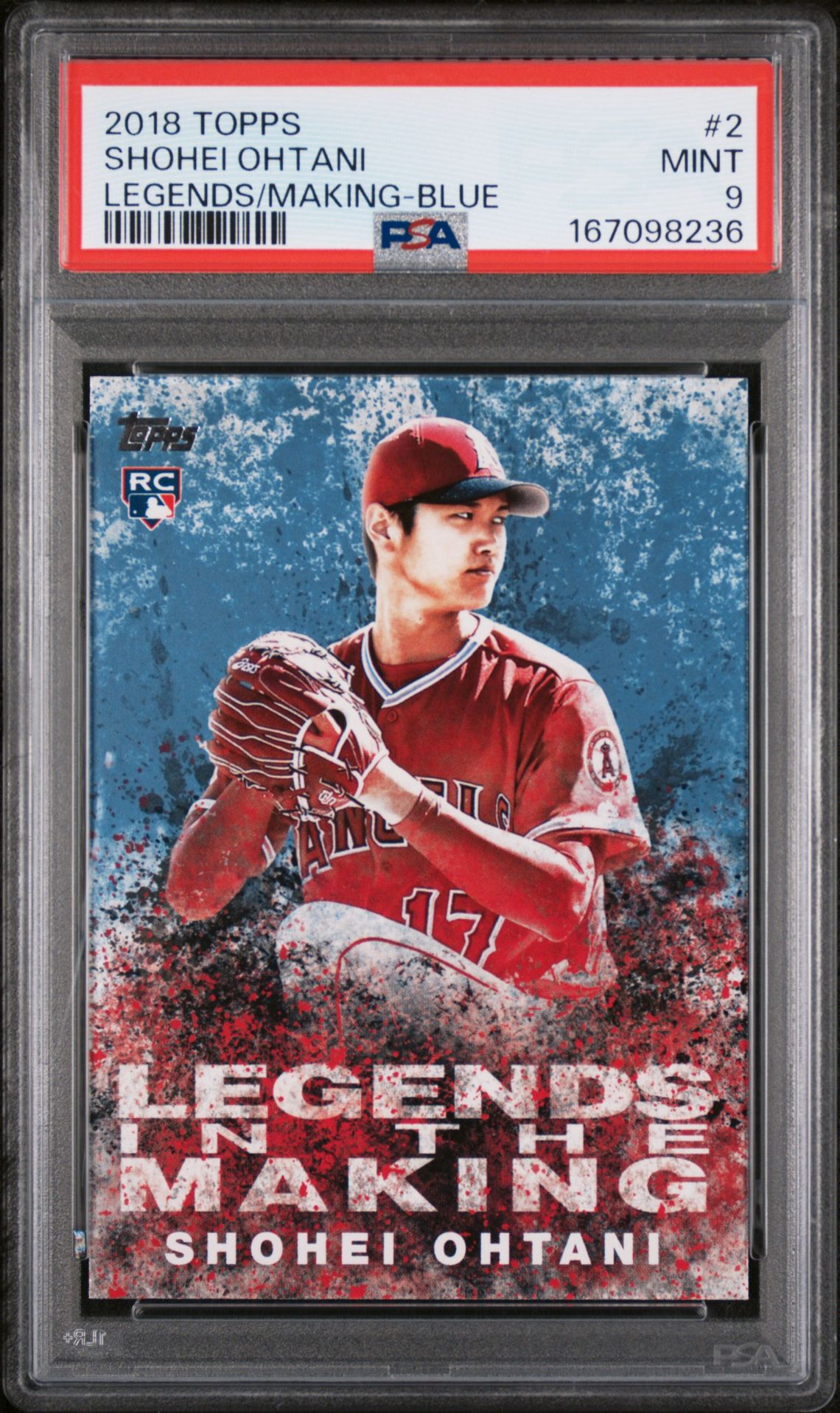 2018 Topps Legends In The Making Shohei Ohtani #2 (Legends/Making-Blue) Mint 9 front
