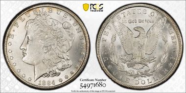 1884-CC $1 MS62