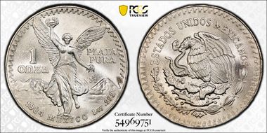 1984-Mo Onza Libertad Ag MS68