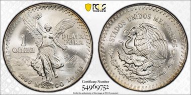 1988-Mo Onza Libertad Ag MS68