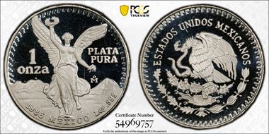 1986-Mo Onza Libertad Ag PR69DCAM