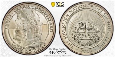 2003 $1 MS70