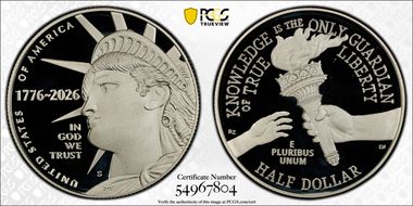 2026-S 50C Enduring Liberty Ag PR70DCAM