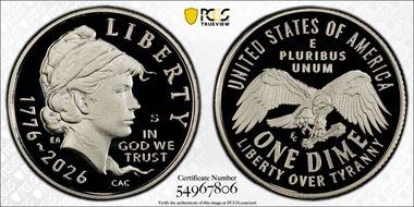 2026-S 10C Emerging Liberty Ag PR69DCAM